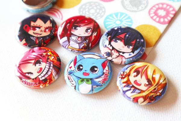 Fairy Tail Button set (6) picture