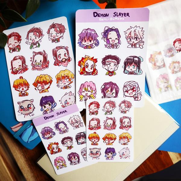 demon slayer sticker sheet picture