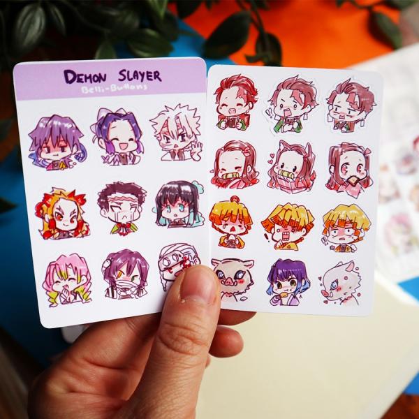 demon slayer sticker sheet picture