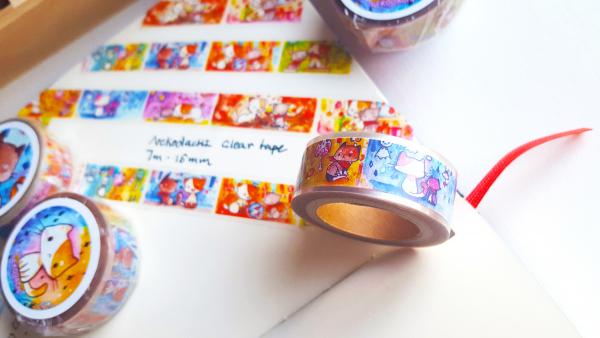 Animals Clear washi tape picture