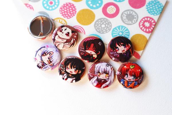 Inuyasha button set (7) picture