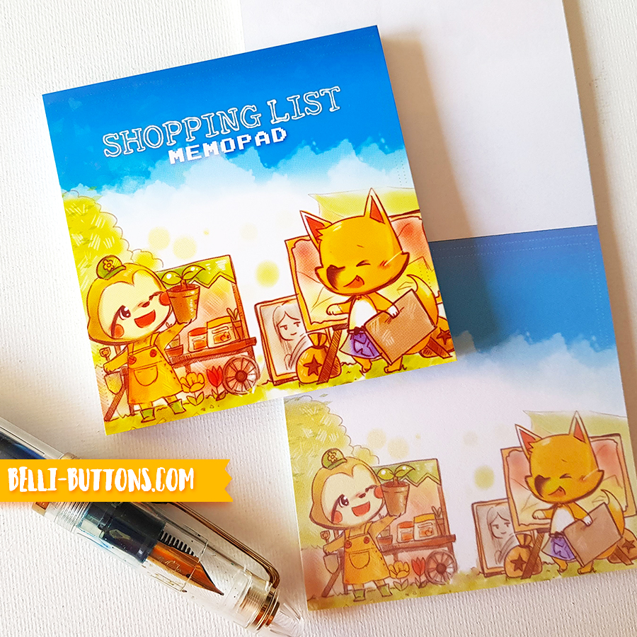 Animal crossing memopads picture