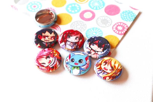 Fairy Tail Button set (6) picture