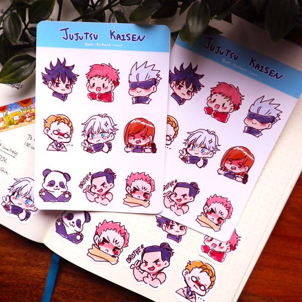 jujutsu kaisen sticker sheet picture