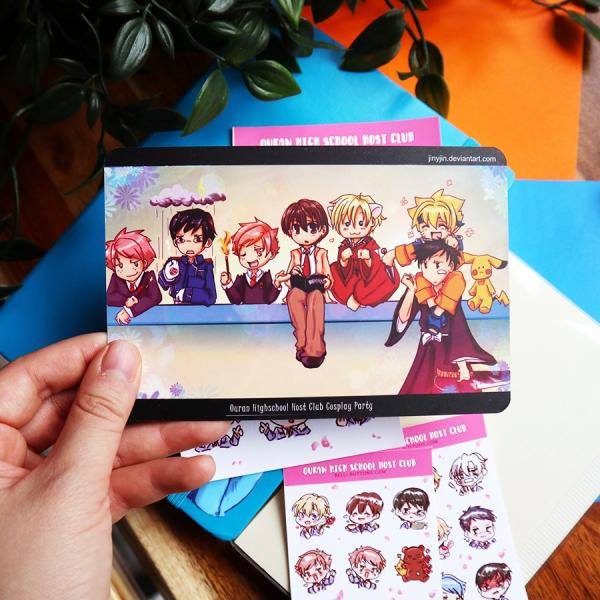 Ouran host  club sticker sheet picture