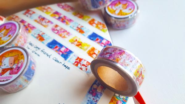 Animals Clear washi tape picture