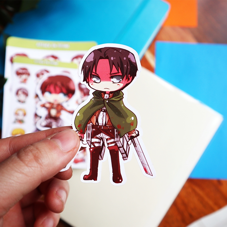 attack on titan sticker sheet picture