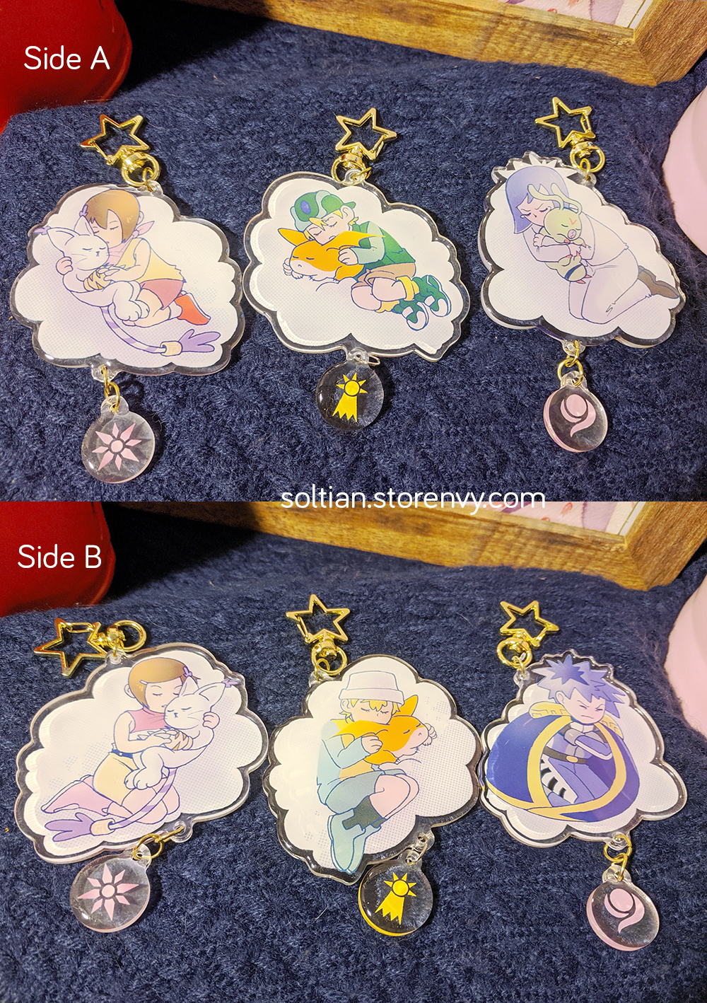 Digimon Cloud Keychains picture