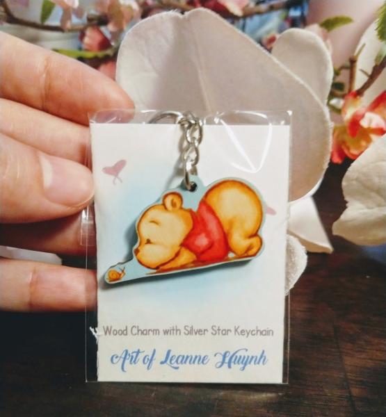 Limited Edition Wood Charm with Silver Star Clasp picture