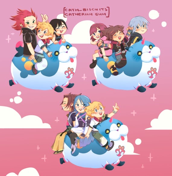 Kingdom Hearts Trio 2.5 inch Charm