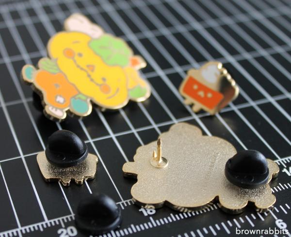 Pumpkin Patch and Puny Pie Enamel Pin picture