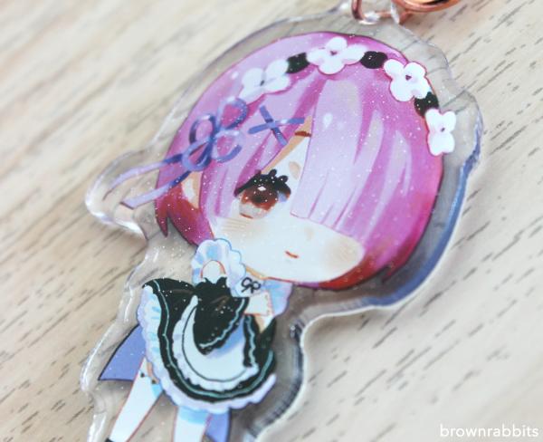 Rem & Ram Keychain picture