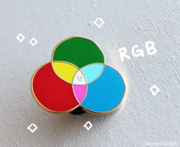 RBG & CMYK color Enamel Pin picture