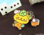 Pumpkin Patch and Puny Pie Enamel Pin