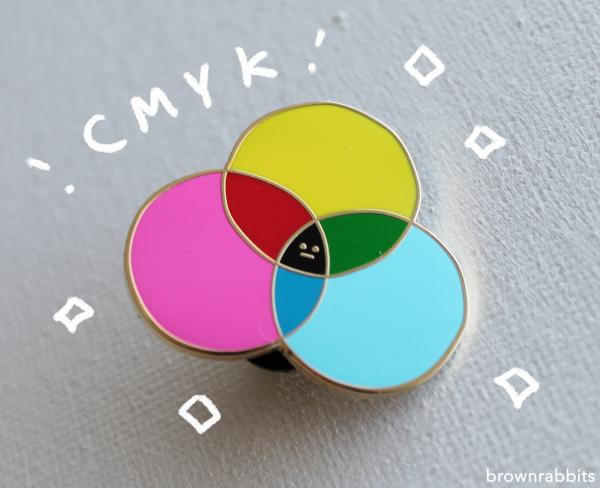 RBG & CMYK color Enamel Pin picture