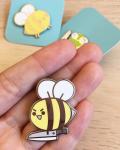 Bee Knife - Enamel Pin 1.25"