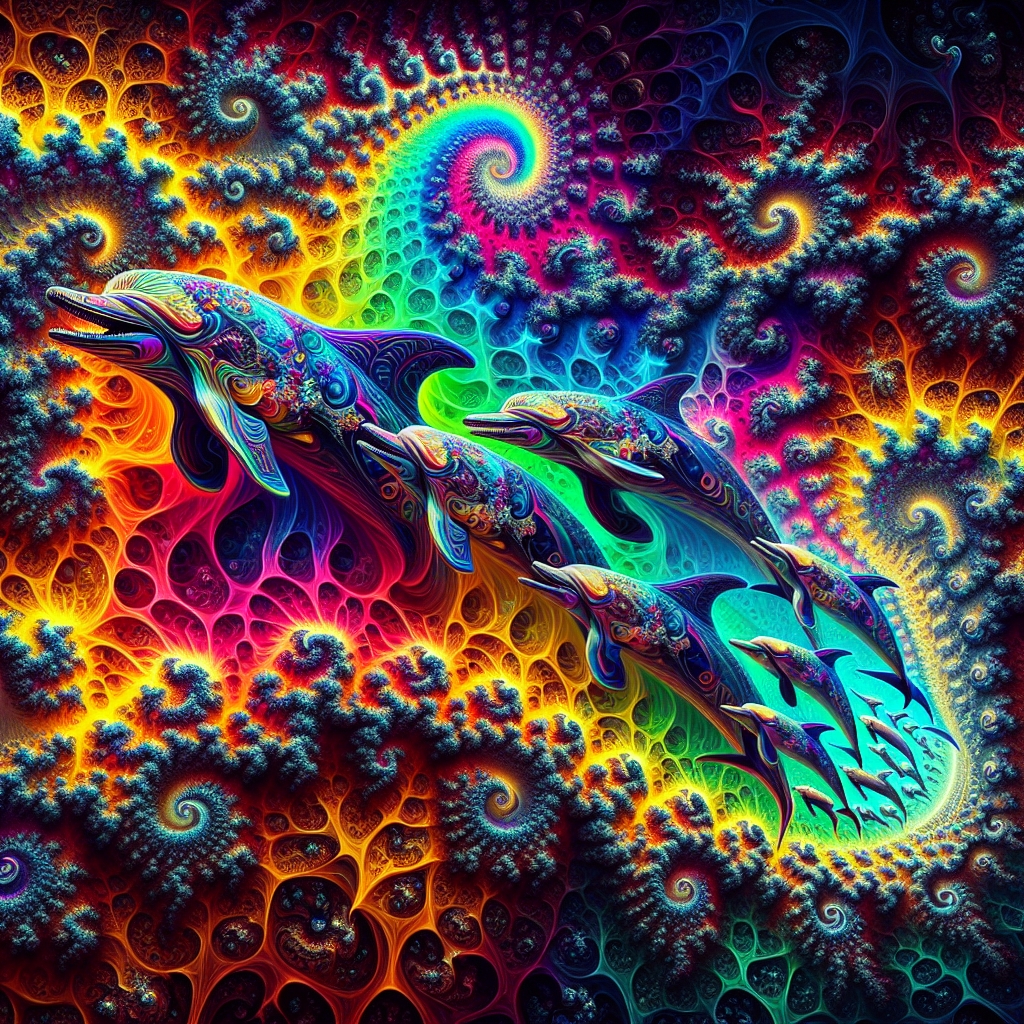 Psychedelic Fractals & Hybrids for ChromaDepth 3D Glasses picture