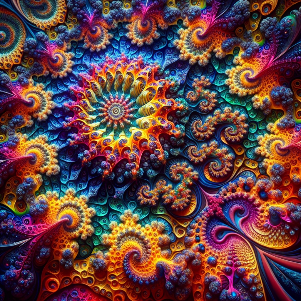 Psychedelic Fractals & Hybrids for ChromaDepth 3D Glasses picture