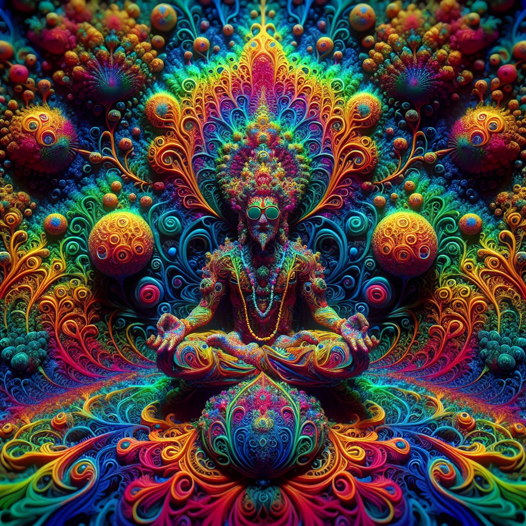 Psychedelic Fractals & Hybrids for ChromaDepth 3D Glasses picture