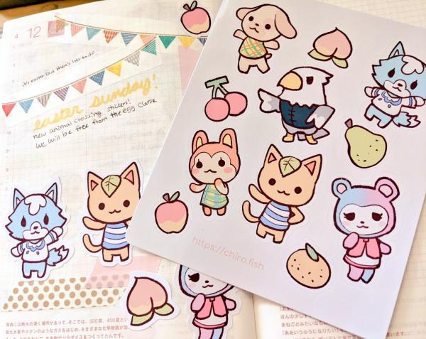 Animal Crossing Sticker Sheet picture
