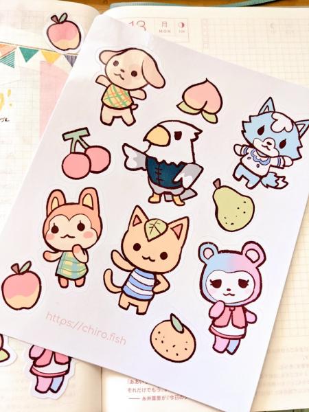 Animal Crossing Sticker Sheet picture