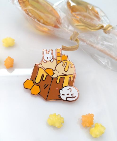 Honey Bunny Dessert Enamel Pins picture