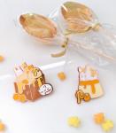 Honey Bunny Dessert Enamel Pins