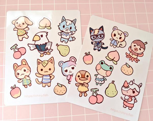 Animal Crossing Sticker Sheet picture