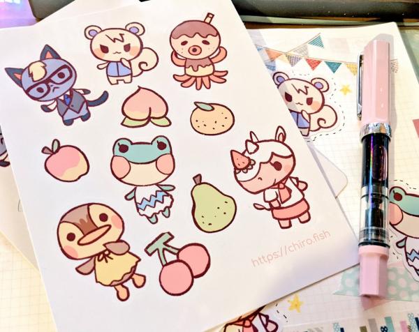 Animal Crossing Sticker Sheet picture