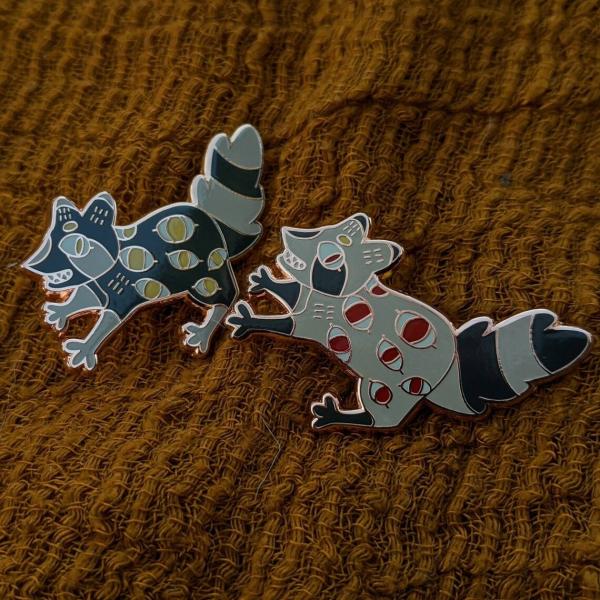 Impish Raccoon: Classic Edition Hard Enamel Pin picture