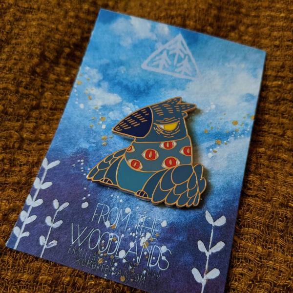 Classic Crow "From the Woodlands" Enamel Pin picture