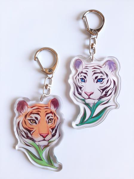Tiger lily Acrylic Charm | Animal Keychain picture