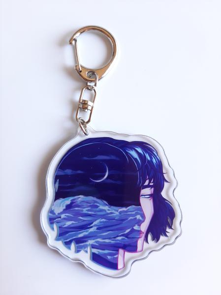 Tidal Wave Acrylic Charm | Ocean Keychain picture