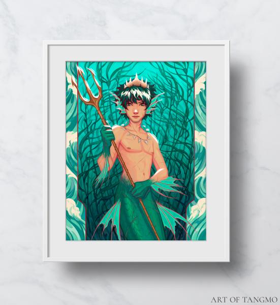 Heir to the Sea: Deku | Midoriya Izuku | Fantasy Mermaid Prince | BNHA picture