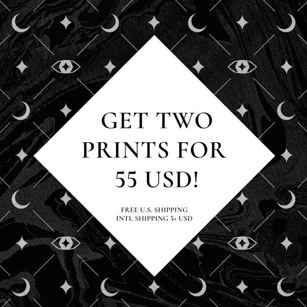 2 Large Prints for $55 & Free Shipping