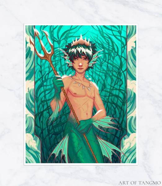 Heir to the Sea: Deku | Midoriya Izuku | Fantasy Mermaid Prince | BNHA picture