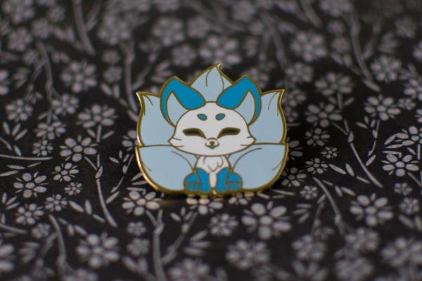 Cool Kitsune Japanese Lore Enamel Pins