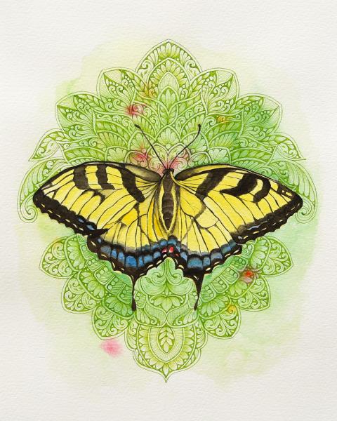 NC Swallowtail Butterfly Mandala