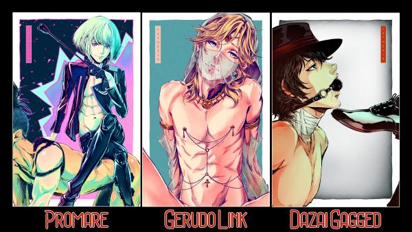 Choose 2 BL Small Prints - Kambe, Gerudo Link, Yoko Kurama, Otayuri, Promare, Dazai picture