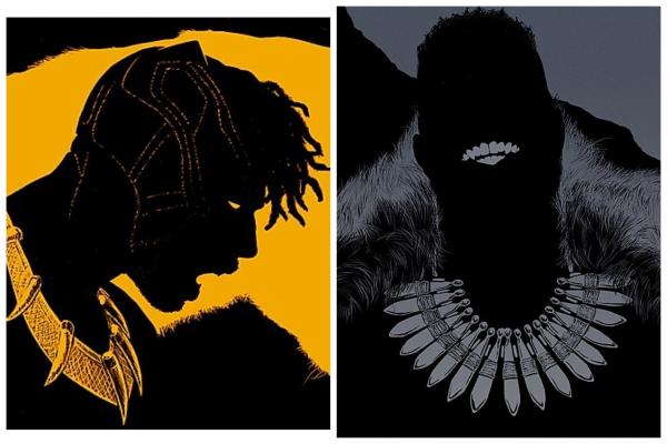 Set of 2 BLACK PANTHER 11x17" prints M'Baku Killmonger CLEARANCE