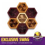 DragonCon 2022 Limited Edition Set : Hardwood Magnet Set- Hexagons