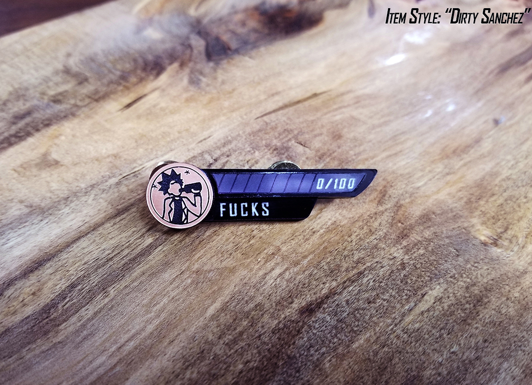 Caffeine/Sleep/F*cks Meter Pins picture