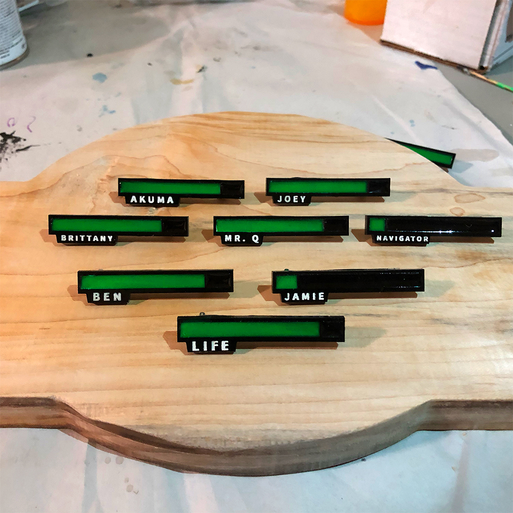 Personalized Glowing Life Bar - Nerdy Gifts - Great for Gamer Tags picture