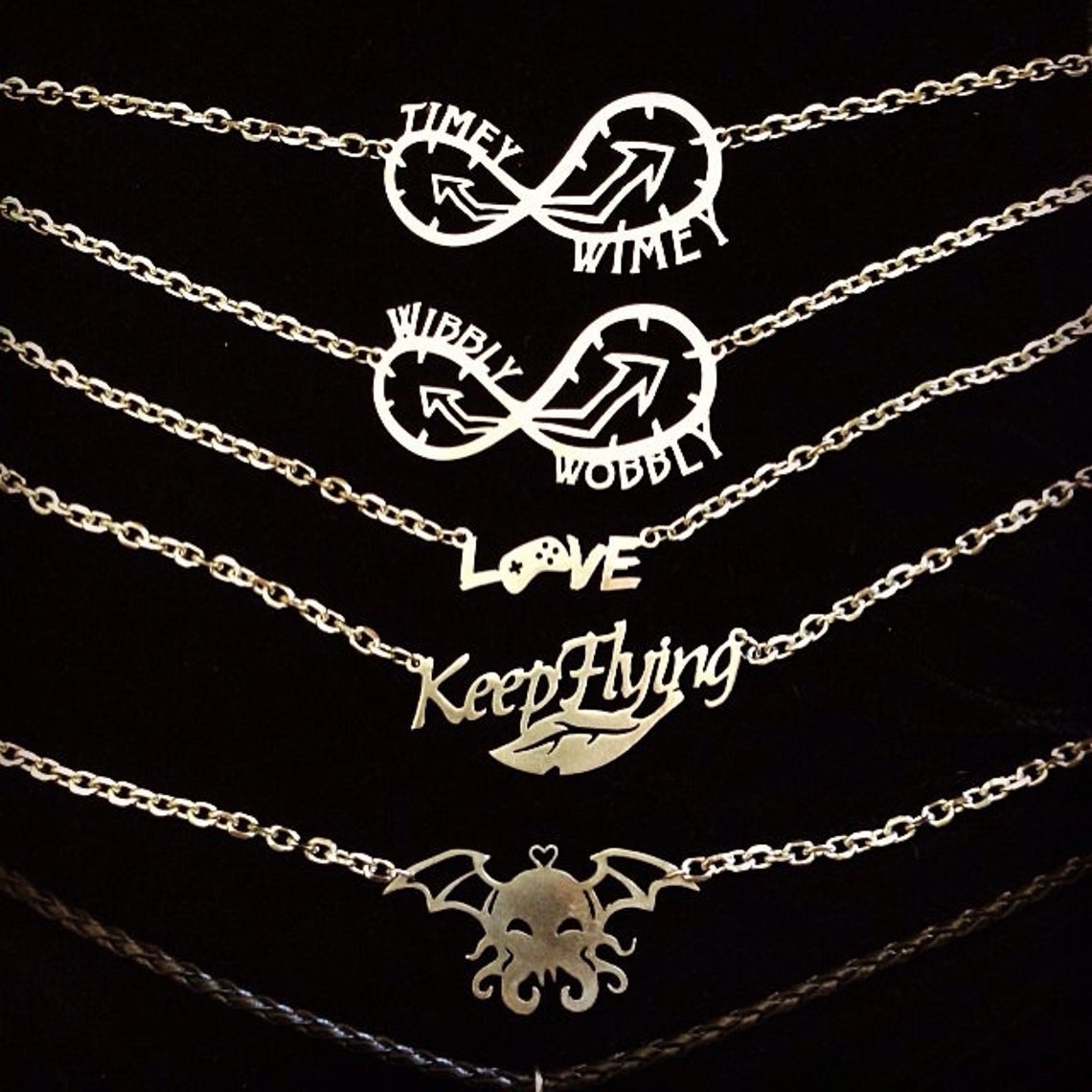 Cute-thulu - Stainless Steel Cthulhu Necklace - Eldritch Horror - Halloween Jewelry picture