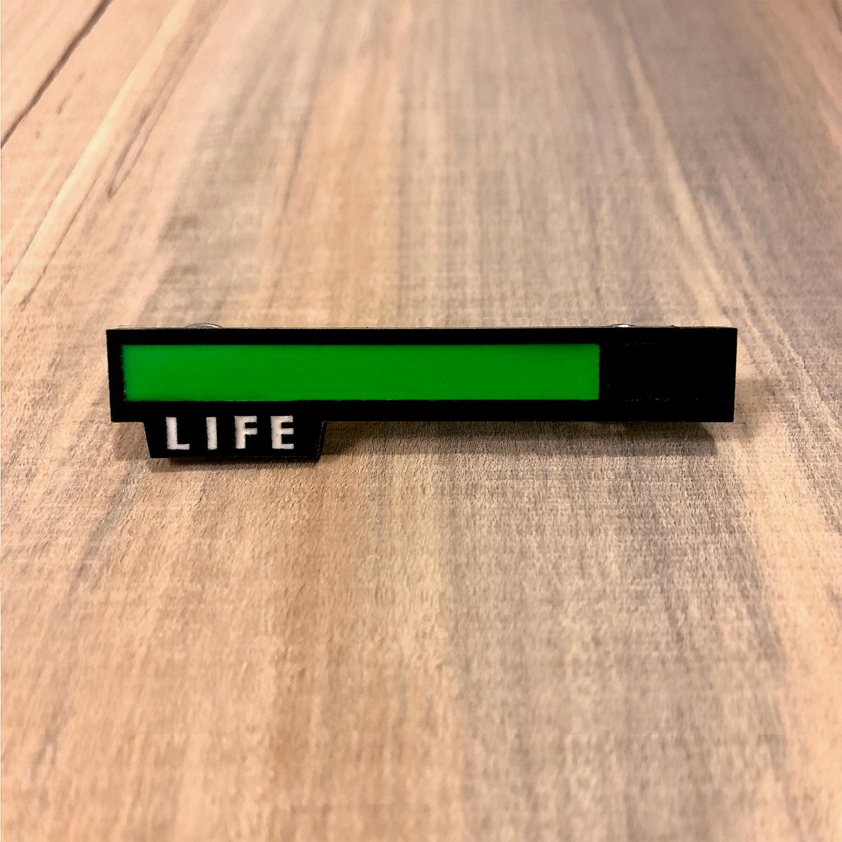 Glowing Life Bar Pin - Eventeny