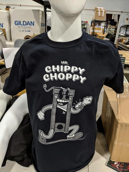 Mr. Chippy Choppy T-Shirts - Cyberpunk Apparel - Eat the Rich - Nerdy Gifts - Faux Vintage - 1930's Tribute picture