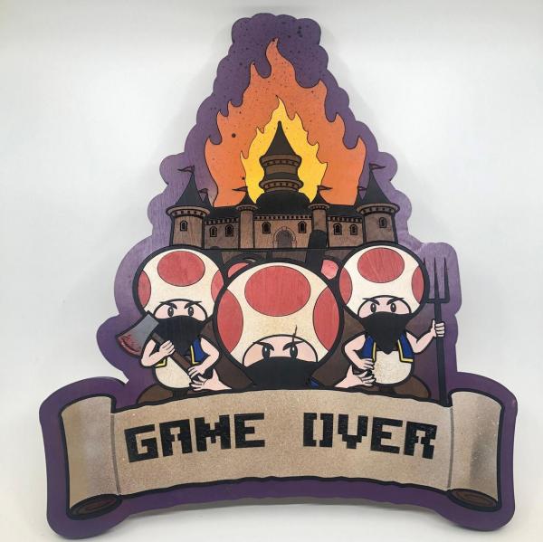 Game Over - Large Home Decor - No Gods No Masters Parody