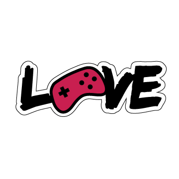 Gaming Love - Laptop Sticker