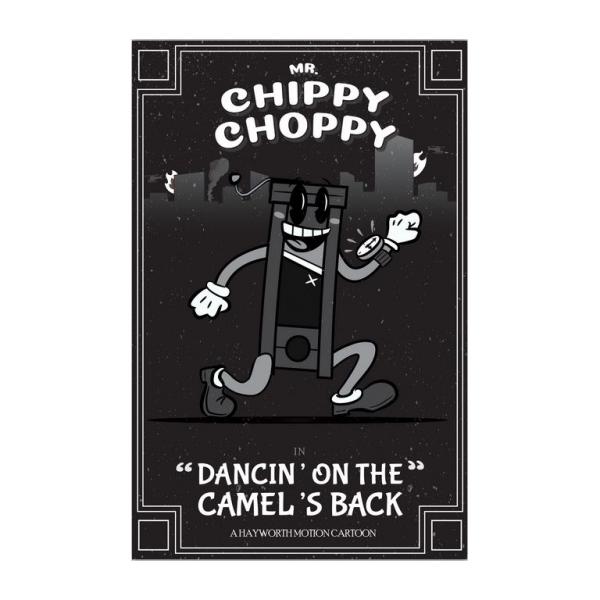 Mr. Chippy Choppy - 12" x 18" Print - Eat the Rich - Protest Art - 1930s Vintage Cartoon Art