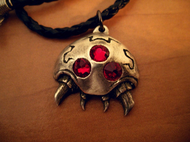 Parasite Pendant - Sterling Silver Gaming Jewelry